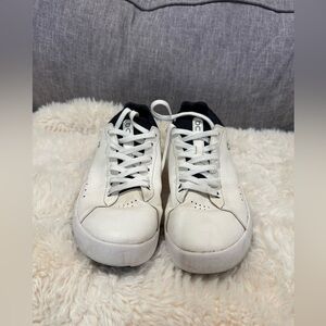 Classic White and Black Men's Sneakers